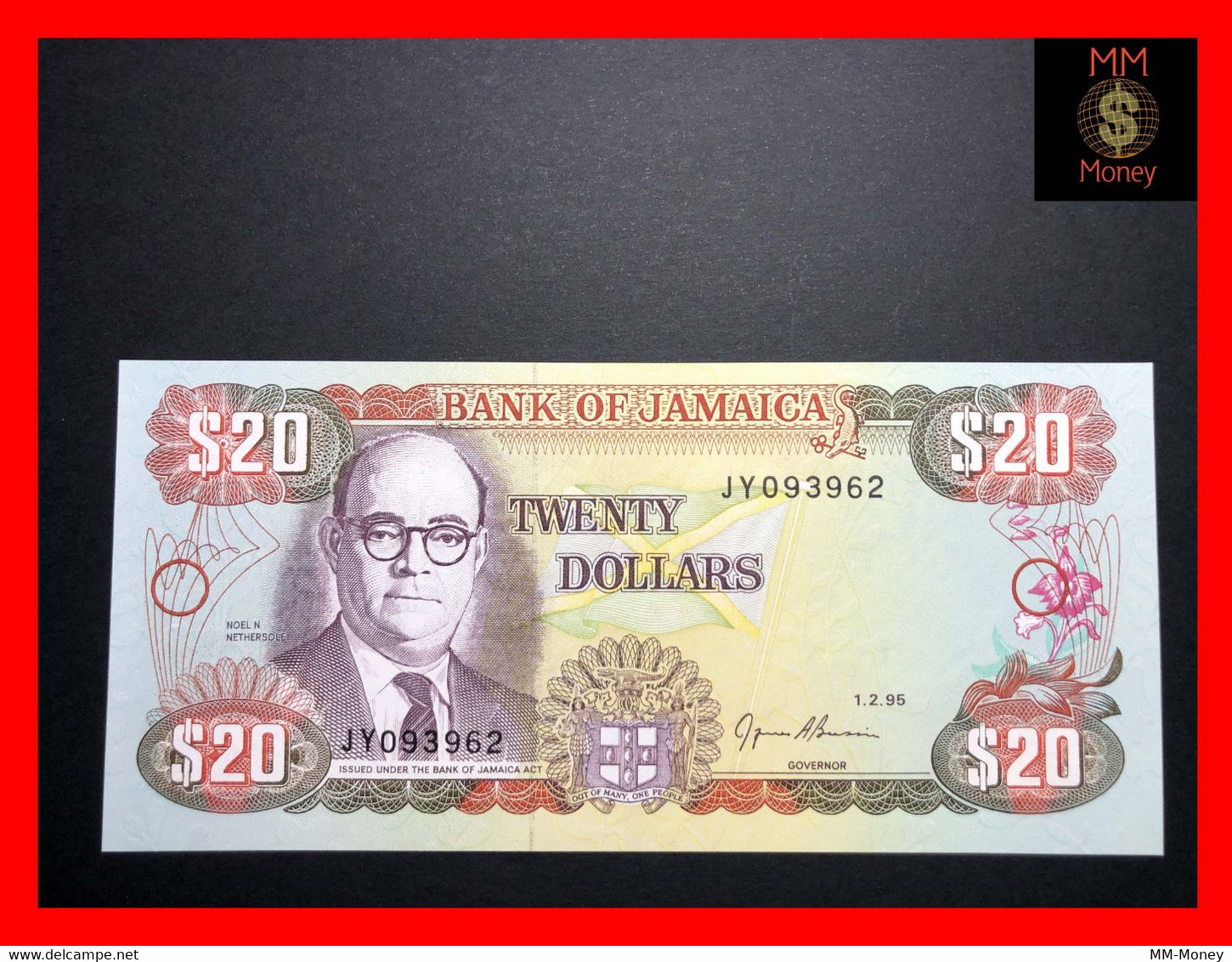 JAMAICA 20 $  1.2.1995  P. 72  UNC - Jamaique