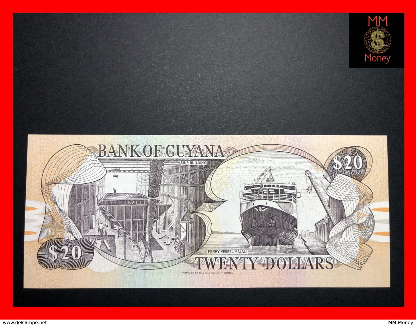 GUYANA 20 $  1999   P. 30  Sig.  D. Singh  - Kowlessar   UNC - Guyana