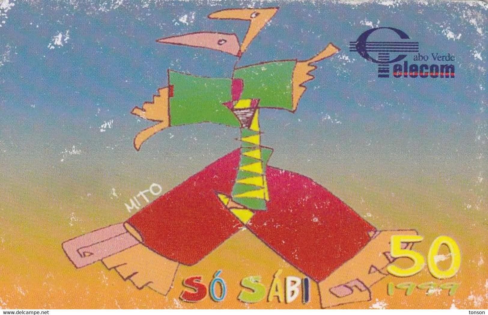 Cape Verde,CPV -20, "Só Sábi" 1999, 2 Scans.     NB : Marks - Cap Vert