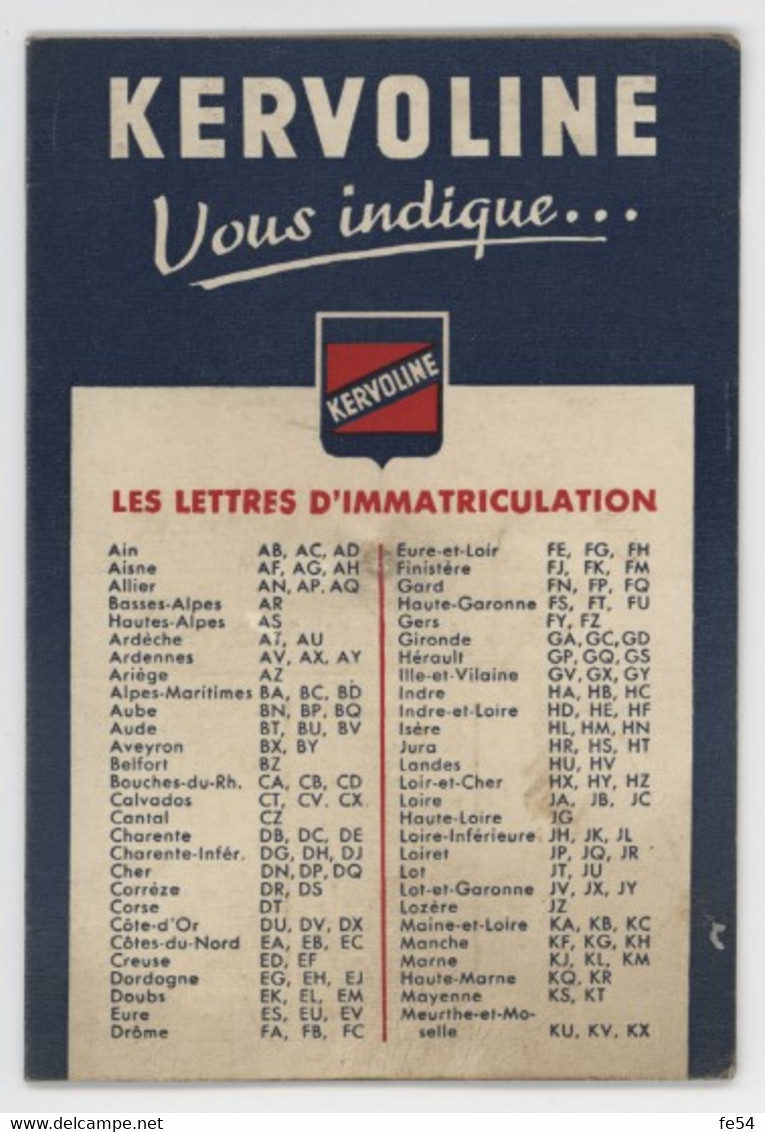 ° Publicité ° Lubrifiant KERVOLINE ° - Reclame