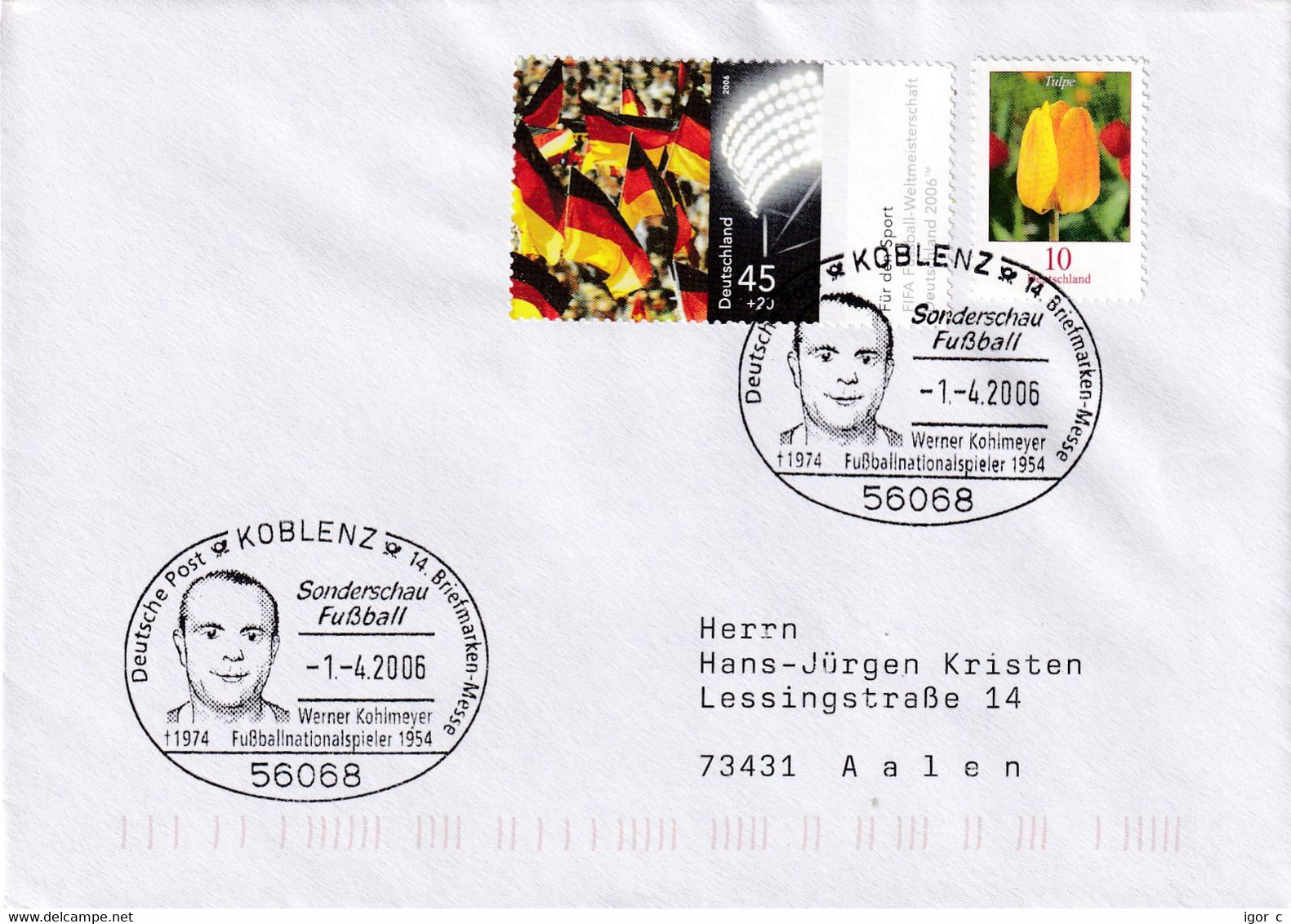 Germany 2006 Cover  Football Fussball Soccer: FIFA World Cup 1954; Wunder Von Bern; Werner Kohlmeyer - 1954 – Suiza