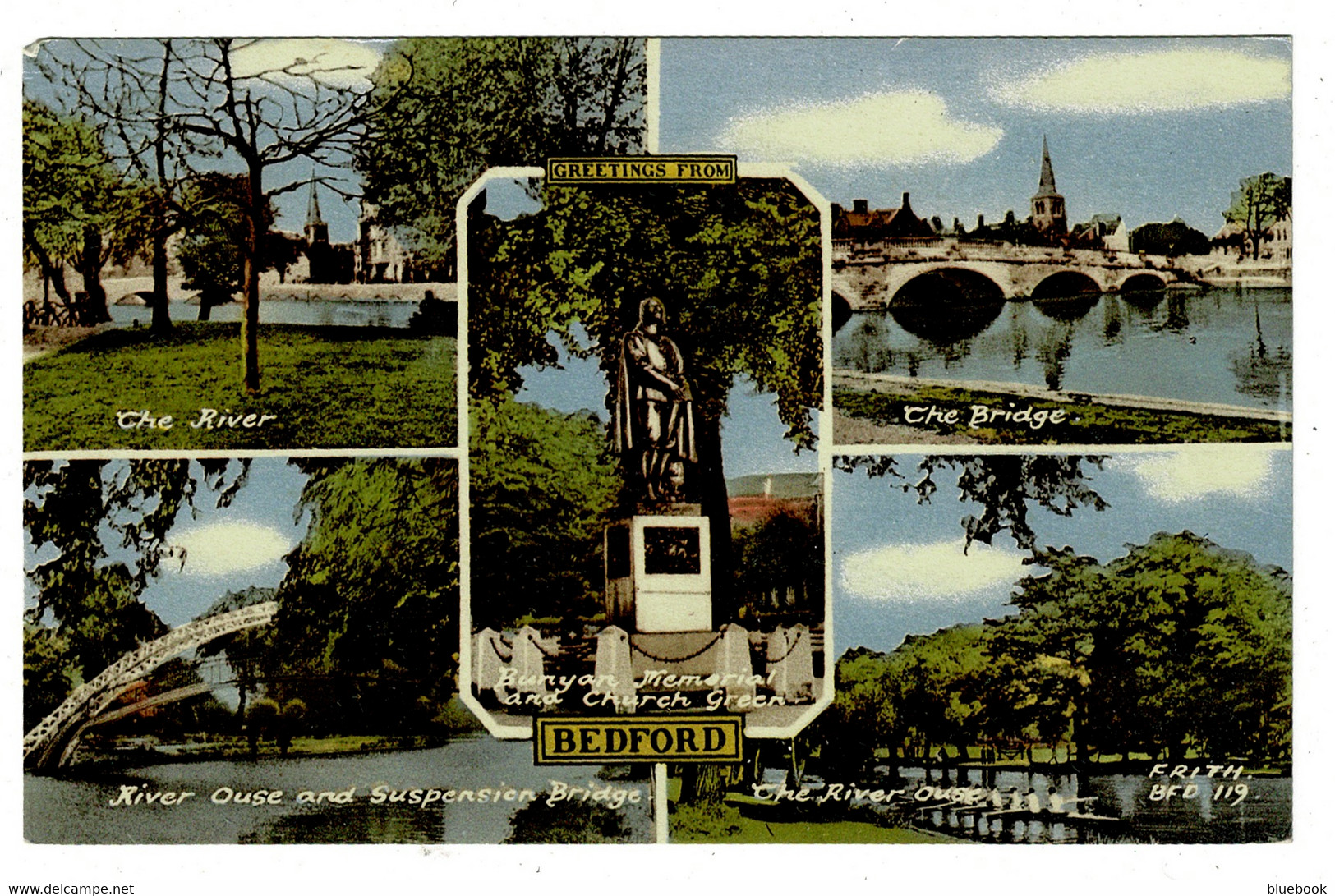 Ref 1441  -  Frith Postcard - Multiview Postcard Bedford - Bedford