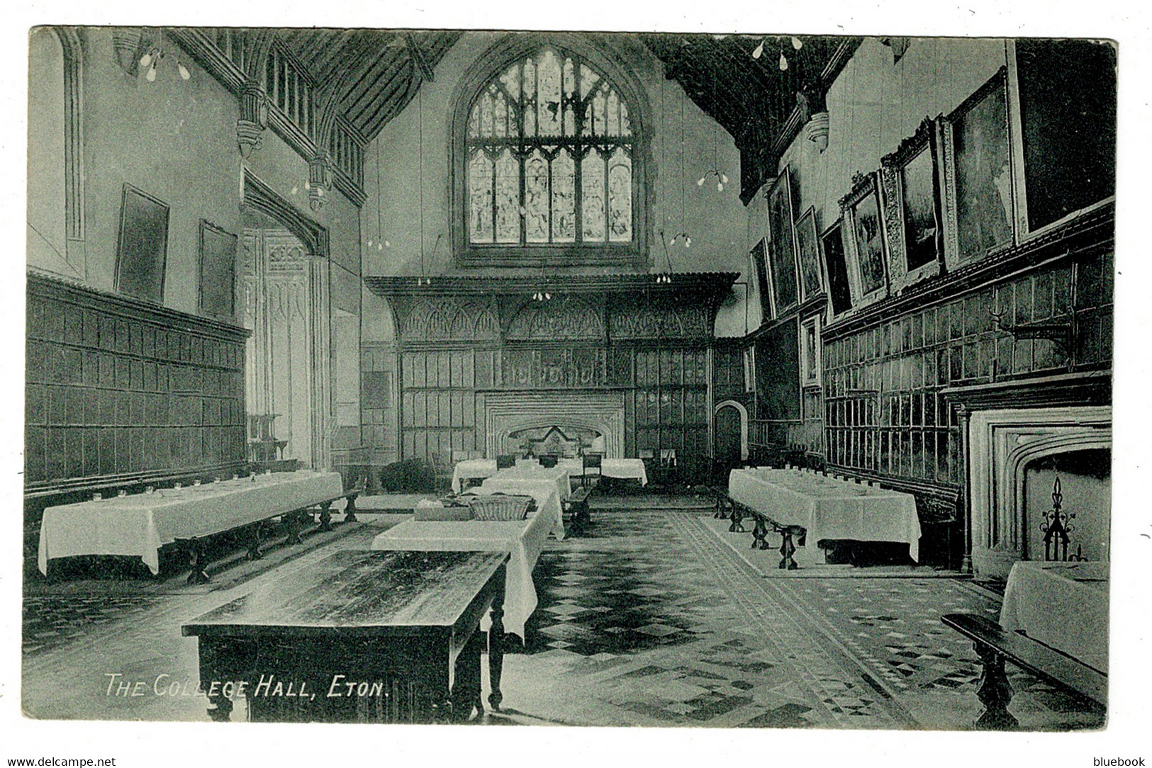 Ref 1441  -  1928 Postcard - The College Hall Eton Berkshire - Please Cancel Potatoes Message - Altri & Non Classificati
