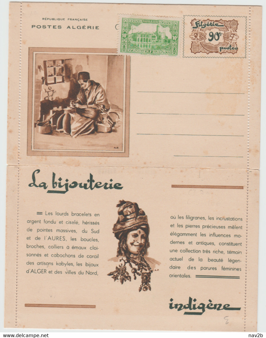 Entier Carte Lettre Illustrée  " La Bijouteris " . Neuve . - Briefe U. Dokumente