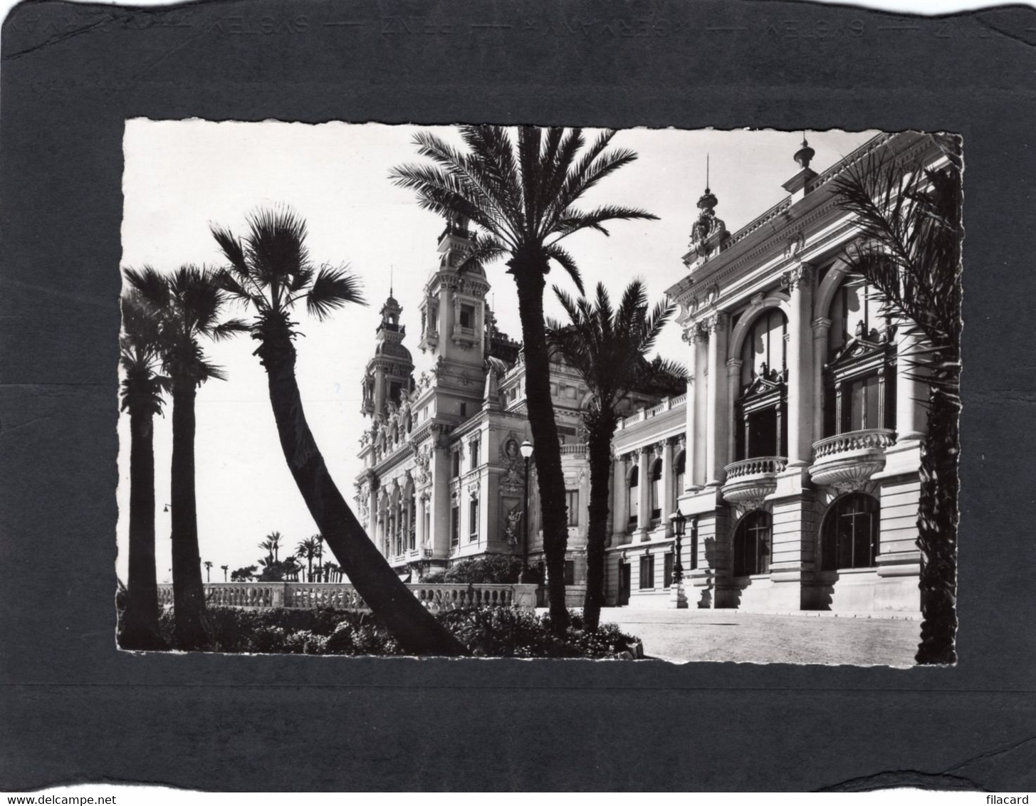 98241    Monaco,   Monte-Carlo,  Le  Theatre  Et Les Terrasses,  VG  1954 - Teatro De ópera