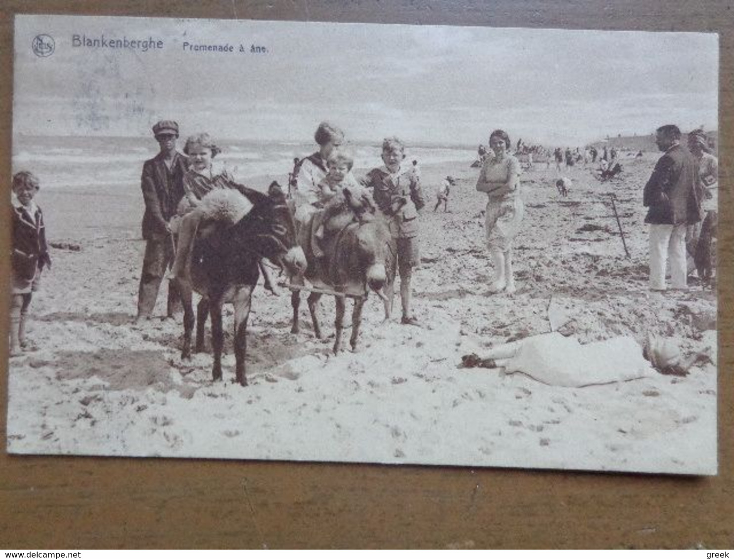 Blankenberge: Promenade A Ane (ezel) -> Beschreven 1927 - Blankenberge