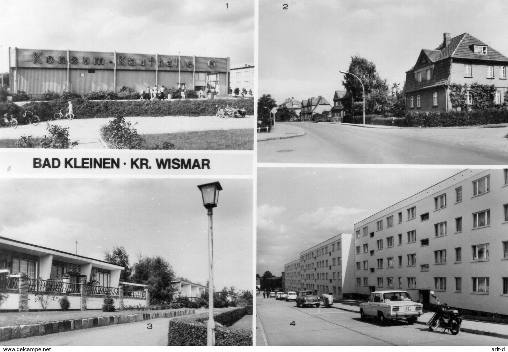 DC4959 - Ak WISMAR BAD KLEINEN Konsum Kaufhalle Hauptstraße Neunauten U.a. - Wismar