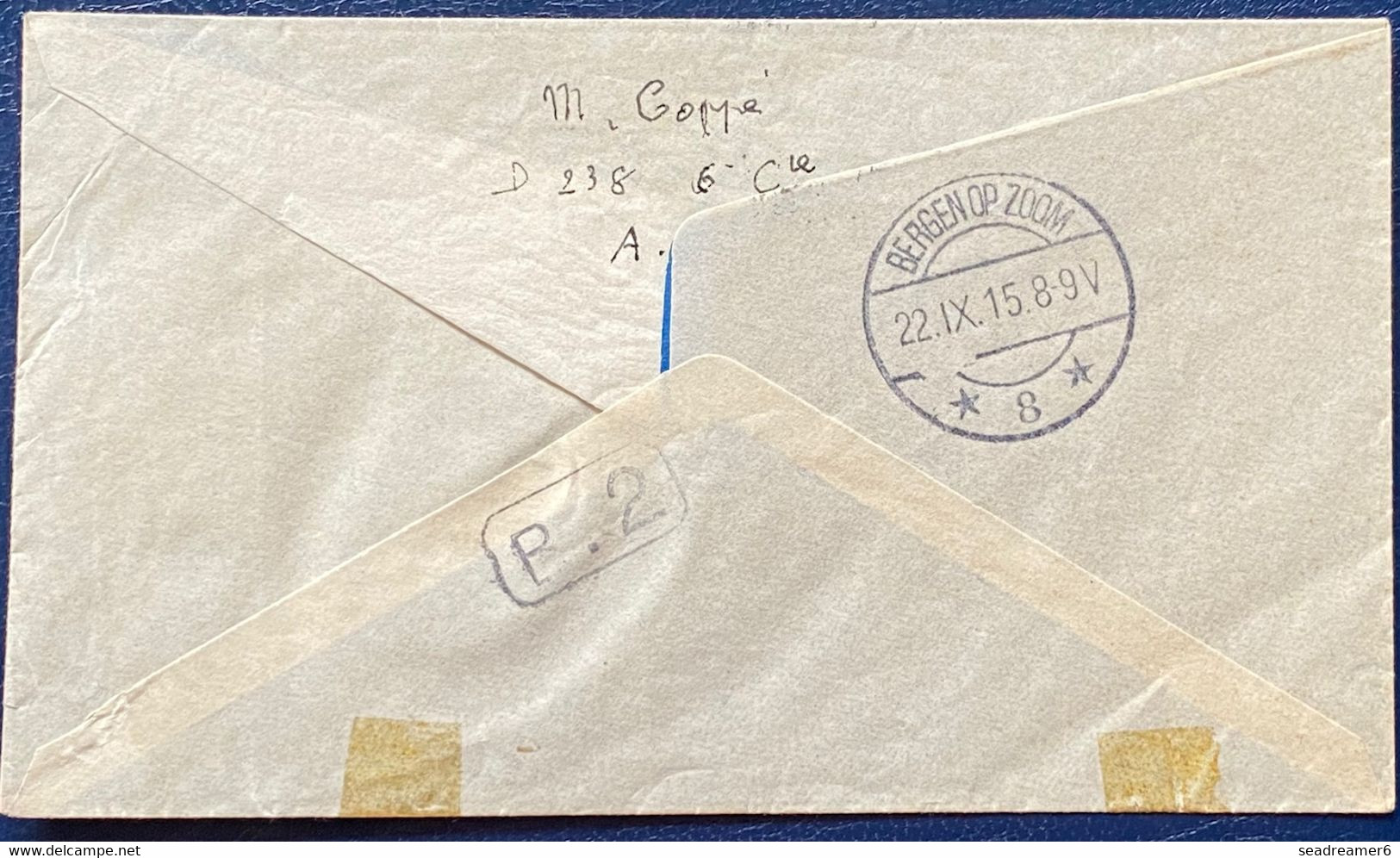 Lettre Albert 1er N°124 Obl "8 Postes Militaires Belgique 8" Pour Bergen En Holande TTB - Belgische Armee