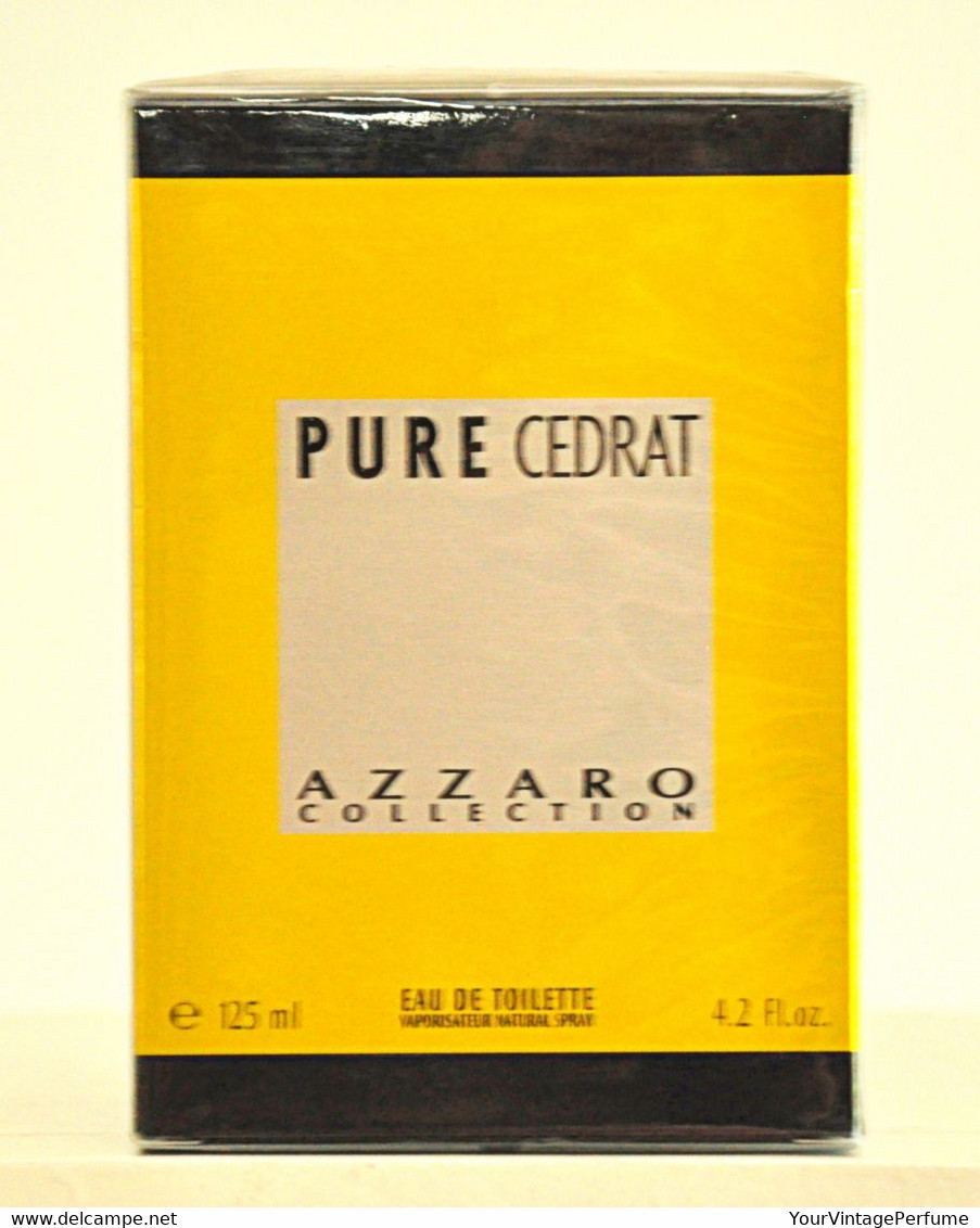 Azzaro Pure Cedrat Eau De Toilette Edt 125ml 4.2 Fl. Oz. Spray Perfume For Man Rare Vintage Old 2002 - Heer