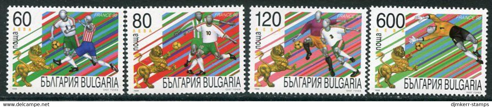 BULGARIA 1998 Football World Cup MNH / **  Michel 4343-46 - Unused Stamps
