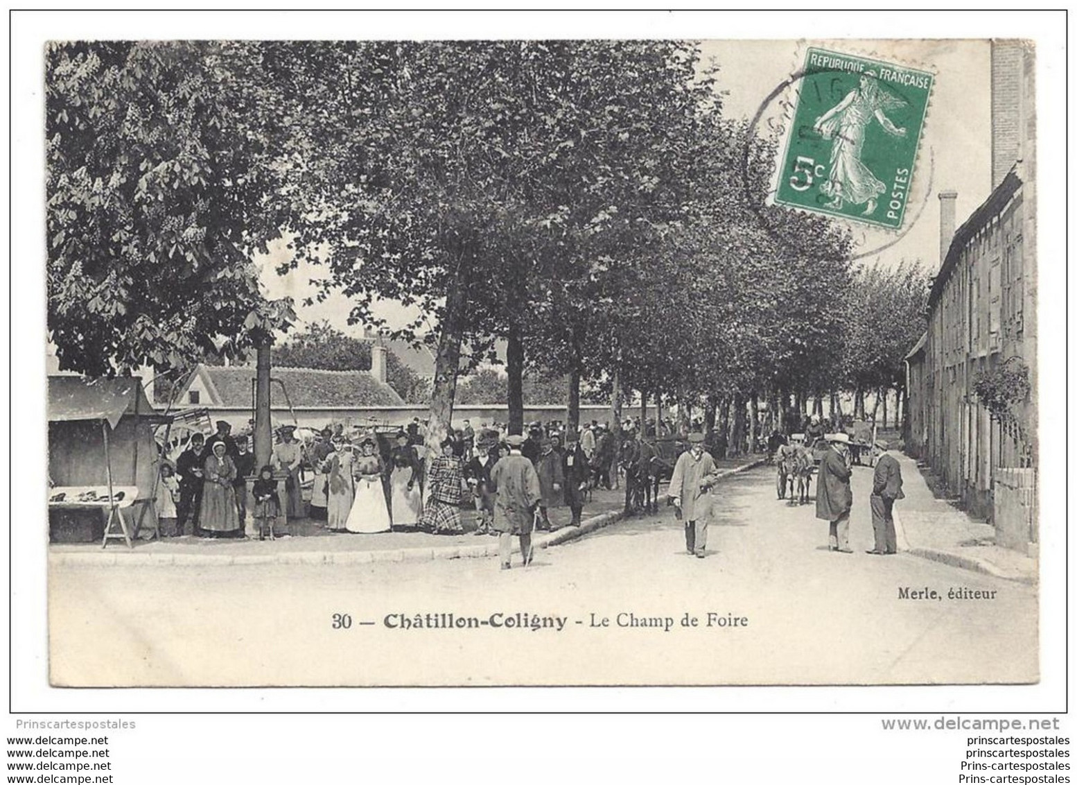 CPA 45 Chatillon Coligny Le Champ De Foire - Chatillon Sur Loire