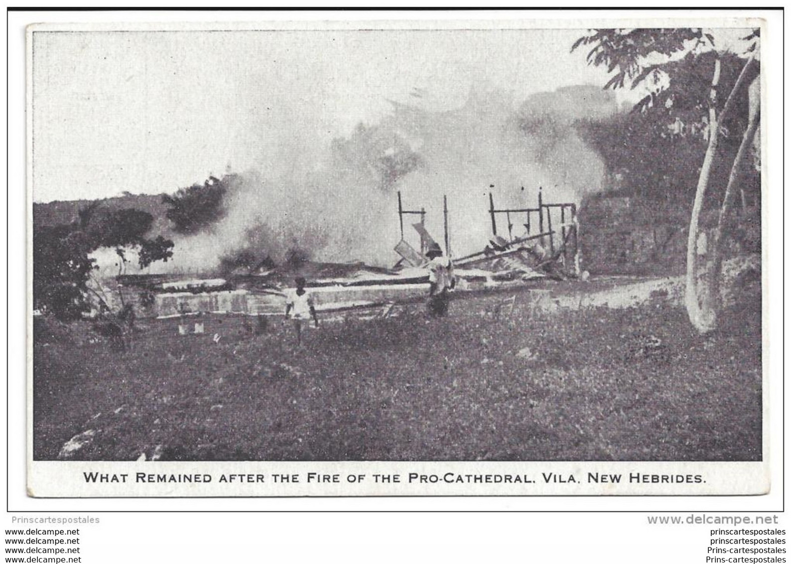 CPA Nouvelles Hébrides What Remained After The Fire Of The Pro Cathedrale Port Vila - Vanuatu