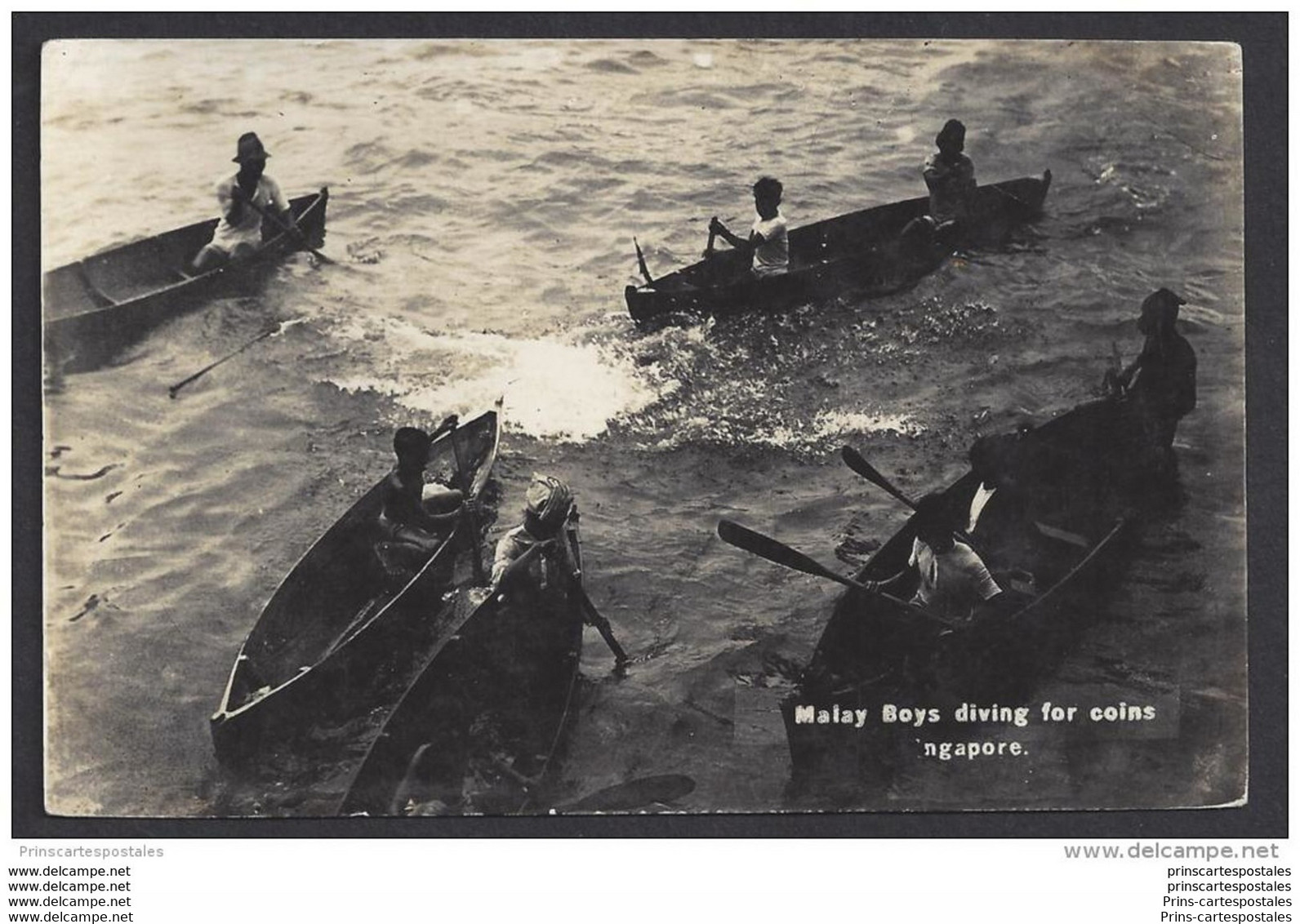 CPA Photo Singapore Maly Boys Diving For Coins - Singapur