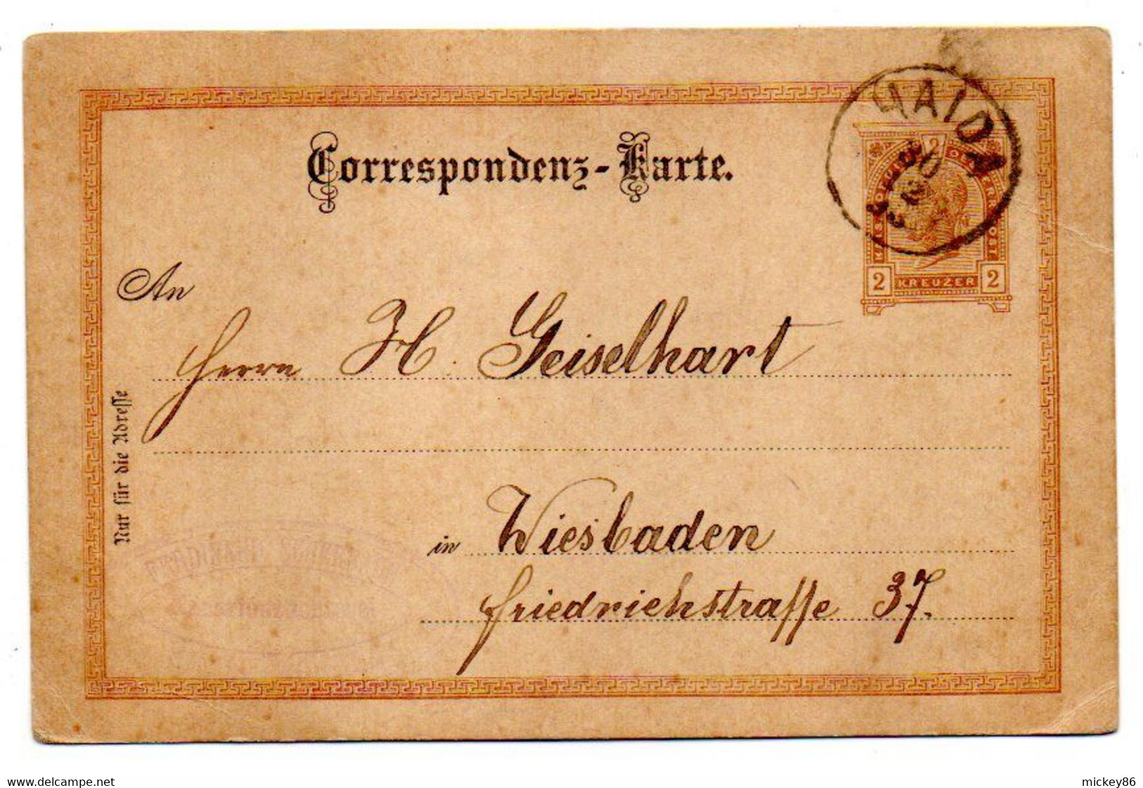 Autriche  --entier Postal CP --HAIDA  Pour WIESBADEN - Briefkaarten