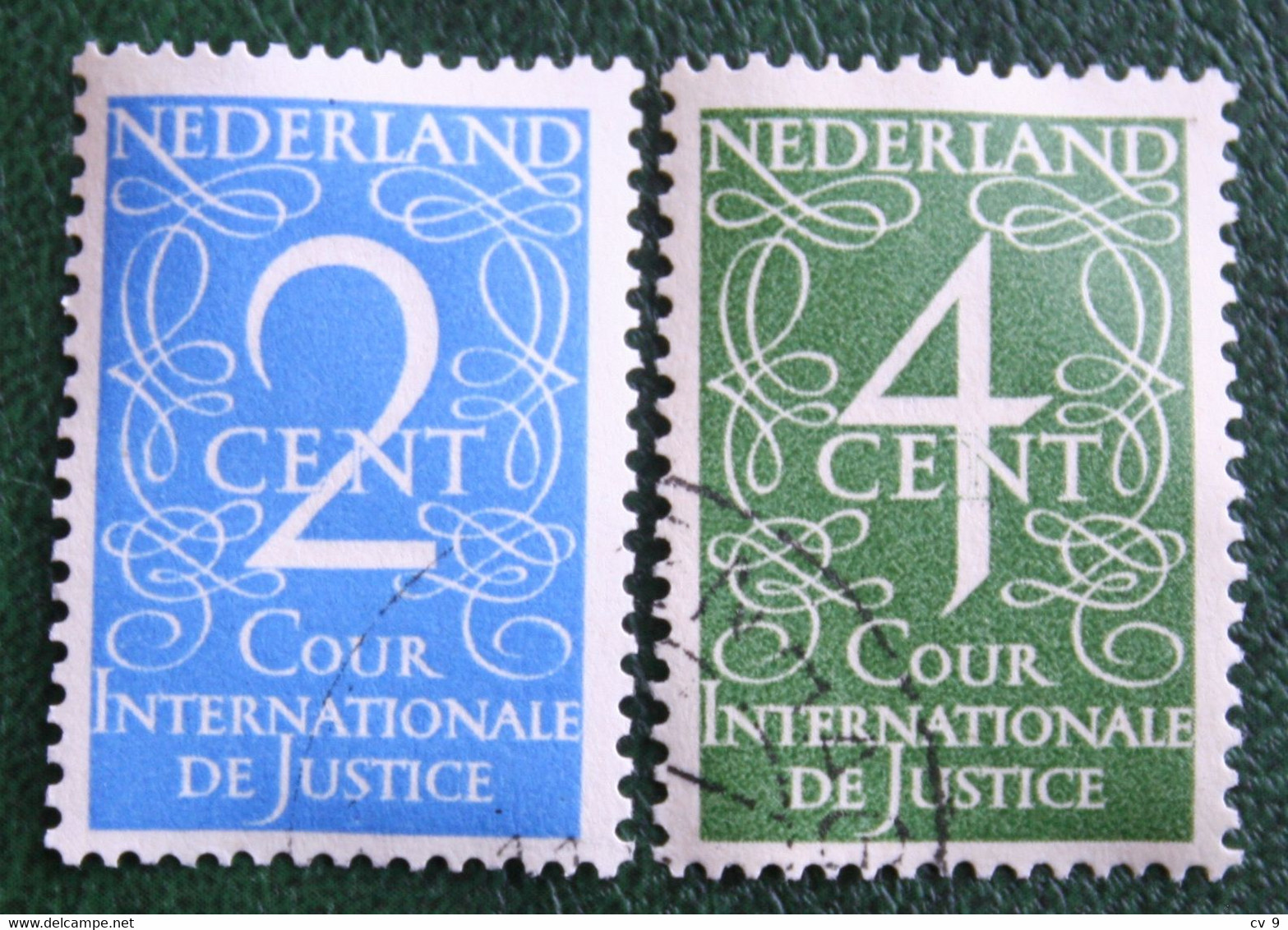 Cour Internationale De Justice NVPH D25-D26 D 25 (Mi 25-26) 1950 Gestempeld / Used NEDERLAND / NIEDERLANDE - Officials