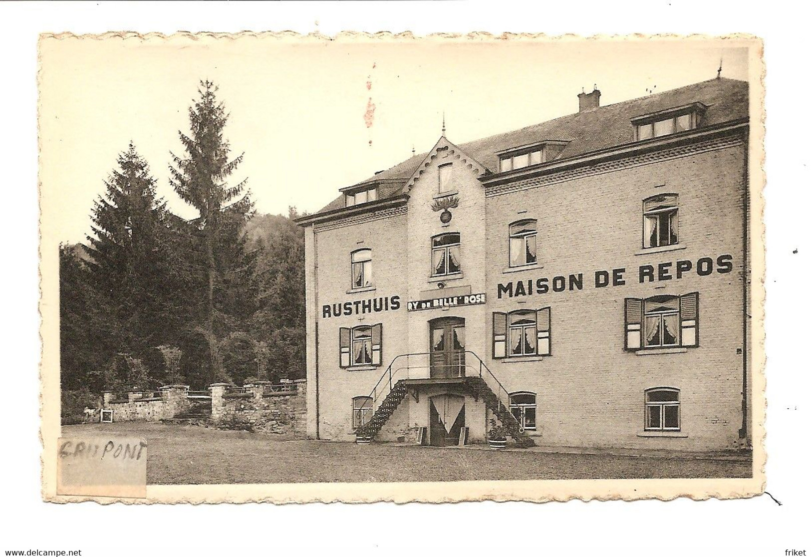 - 1875 -   TELLIN       GRUPONT  Maison De Repos De La Gendarmerie - Tellin