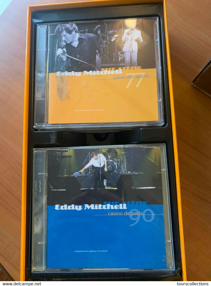 Eddy Mitchell Sur Scène 64-90 édition Limitée 3000 Ex. 7 Boîtiers Dont 3 Doubles, Soit 10 CD. Et Un Livret 32 Pages - Ediciones Limitadas