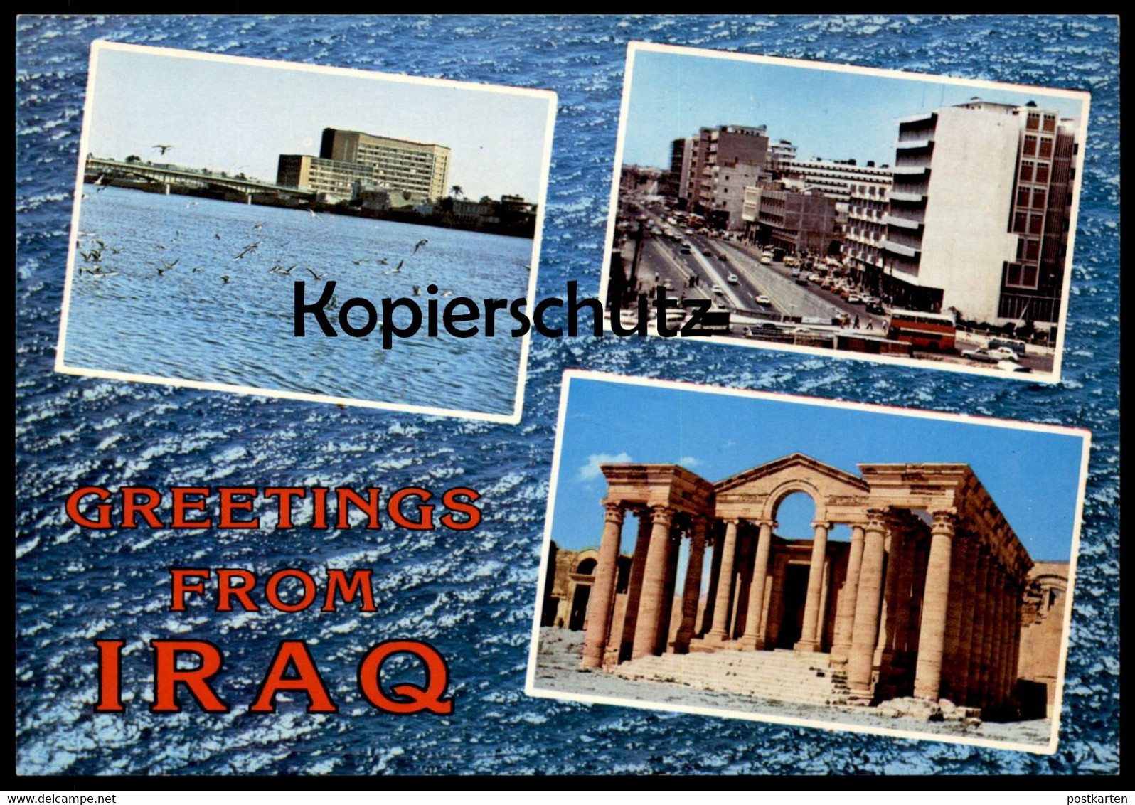 ÄLTERE POSTKARTE GREETINGS FROM IRAQ IRAK Cpa Postcard Ansichtskarte AK - Iraq