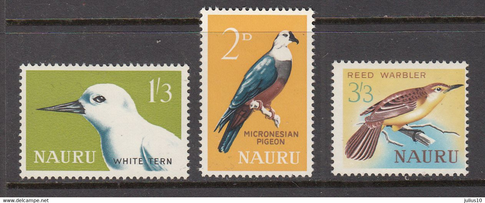 BIRDS Vogel Oiseaux 1965 Nauru Mi 52-54 MVLH (*) #8306 - Altri & Non Classificati