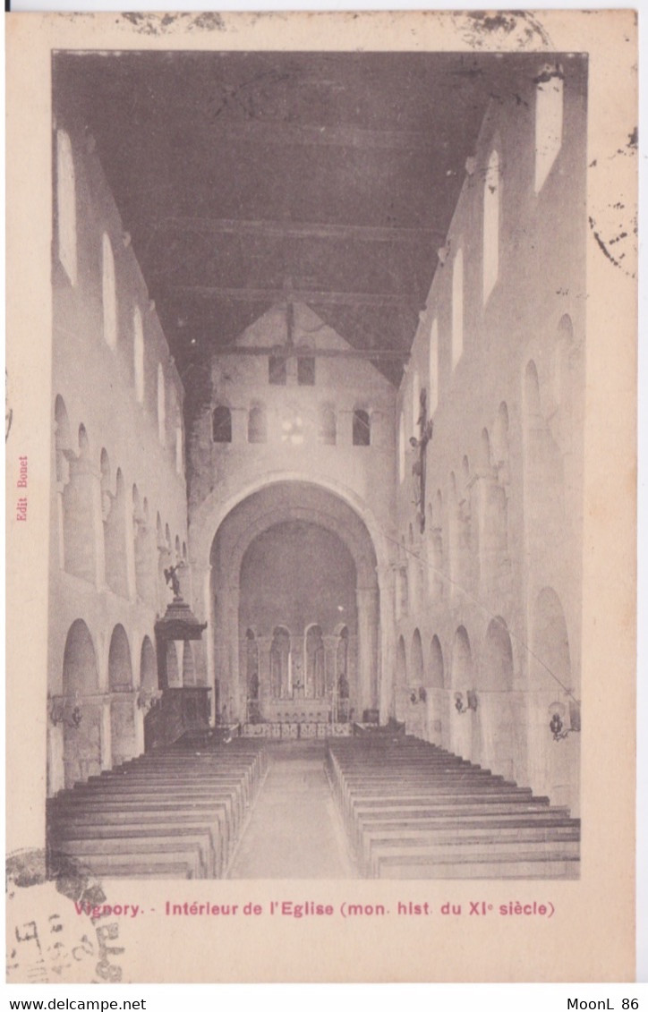 52 - VIGNORY - INTERIEUR DE L'EGLISE - Vignory