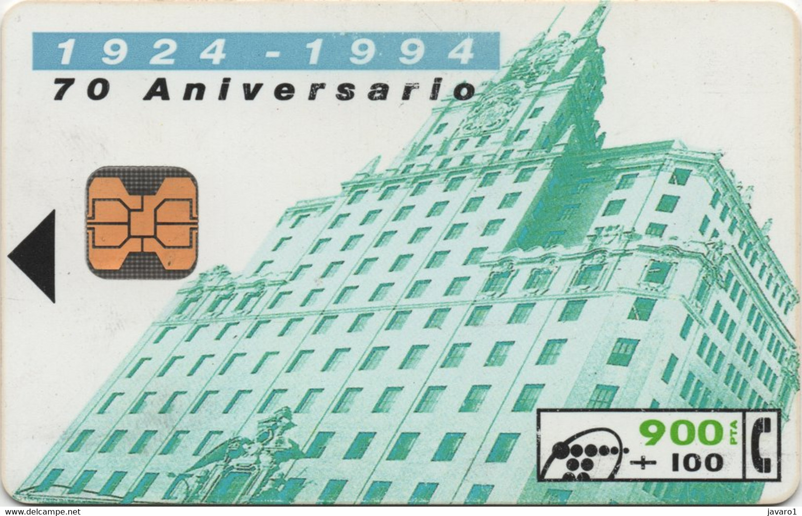 SPAIN : B028 900+100 70 Anniv. De Telefonica USED  (x) - Otros & Sin Clasificación