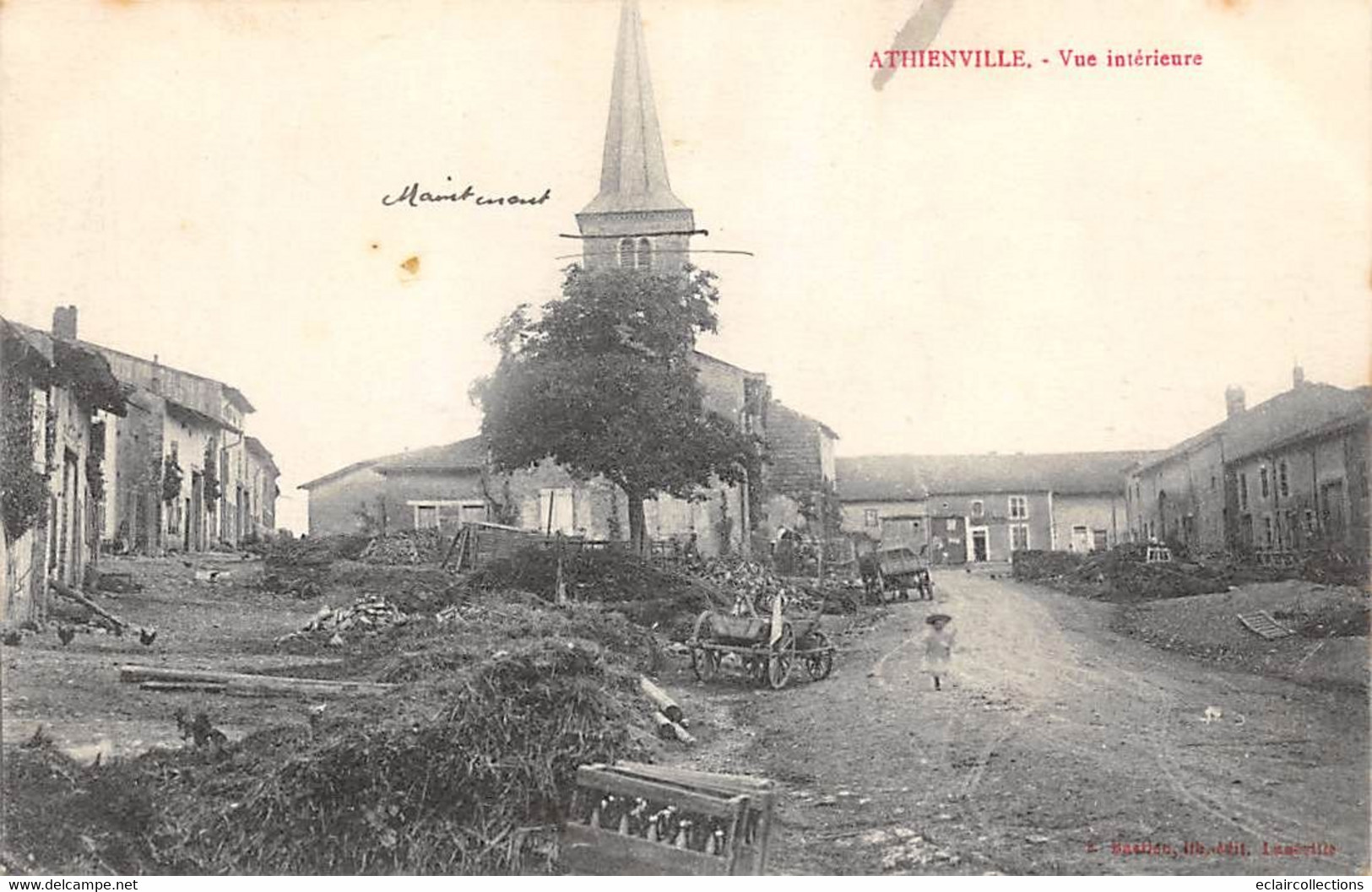 Athienville         54            Vue Intérieure Du Village              (Voir Scan) - Andere & Zonder Classificatie