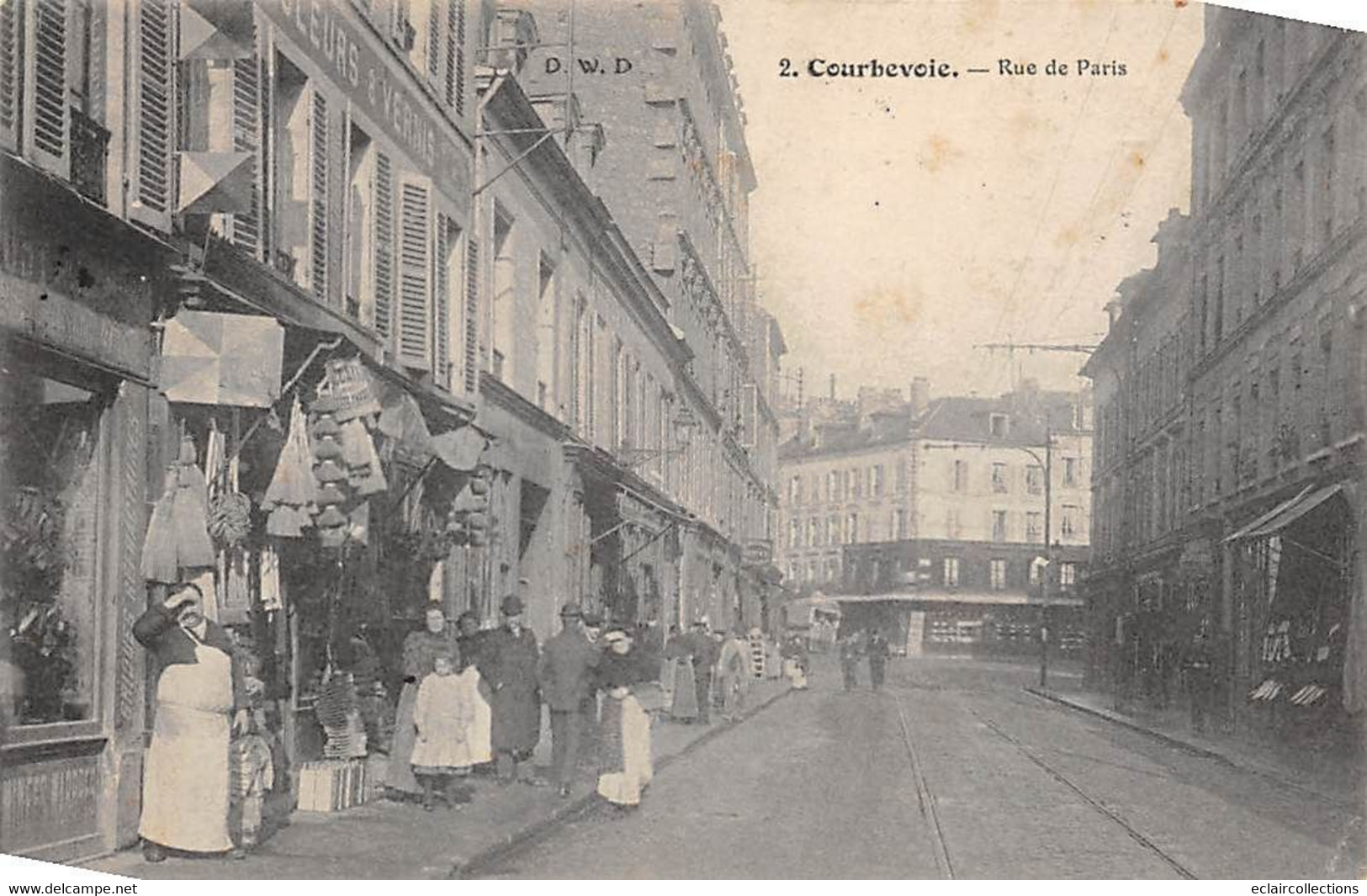 Courbevoie       92        Rue De Paris  .  Commerces               (Voir Scan) - Courbevoie
