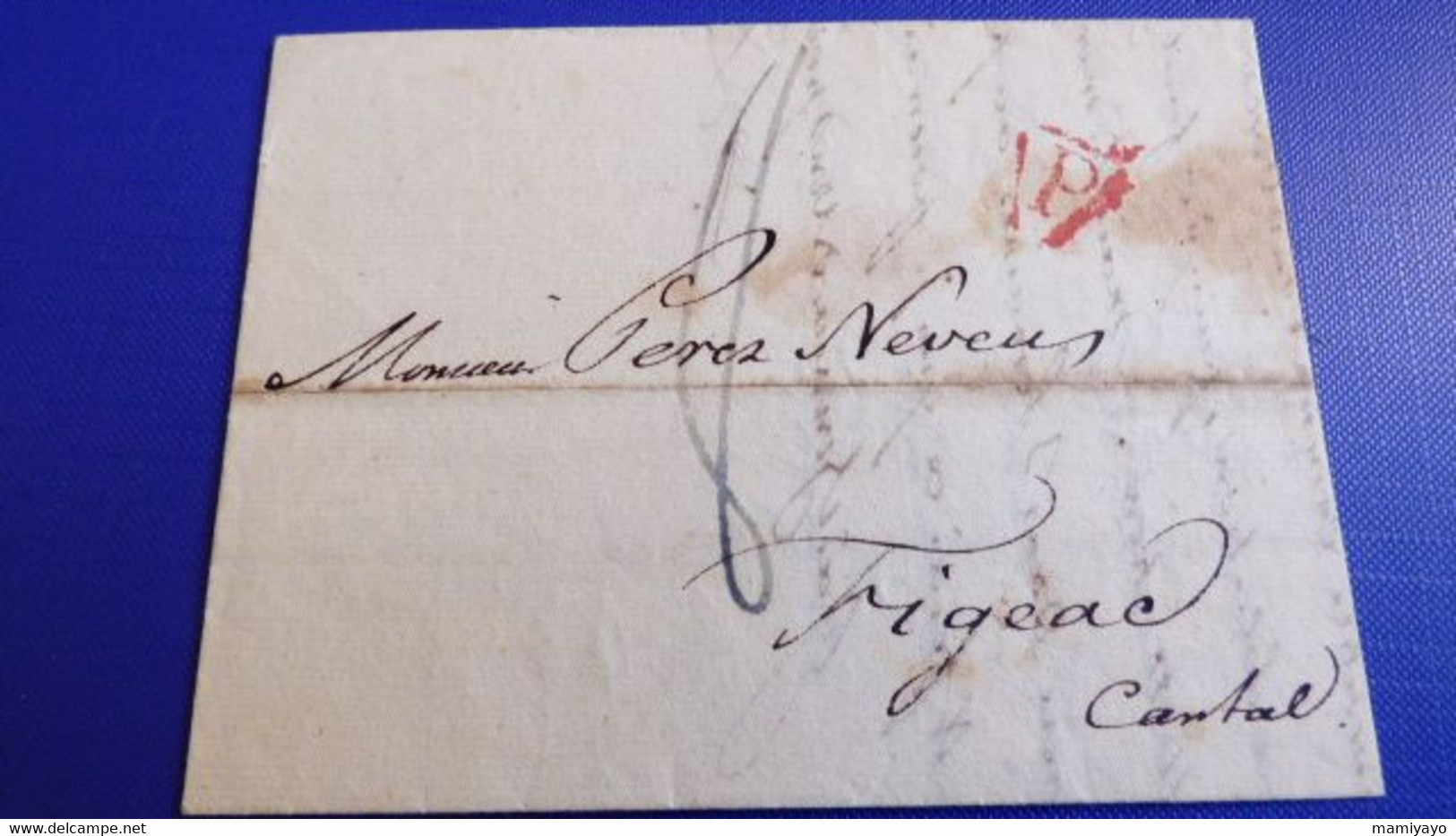 Lettre De PARIS Pour Figeac (Cantal ) -erreur D'adresse ! Juin 1824 - 1801-1848: Précurseurs XIX