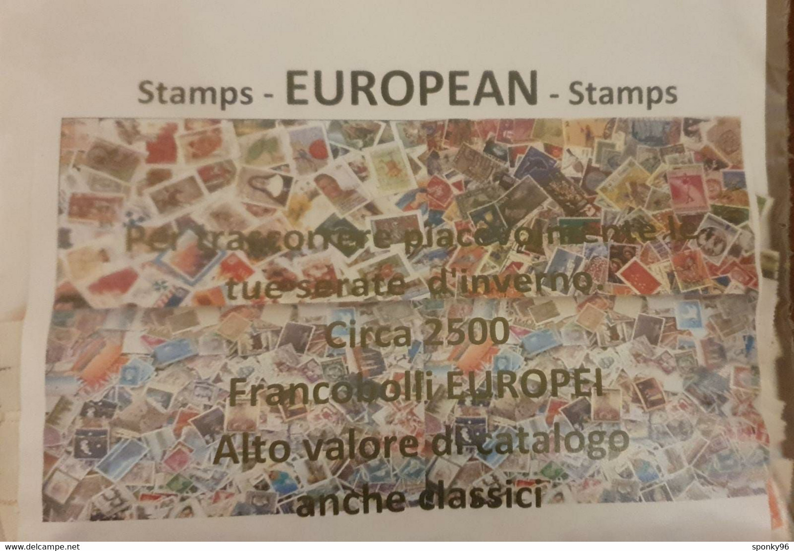 STOCK DI CIRCA 2.500 FRANCOBOLLI EUROPEI - USATI - ALTO VALORE DI CATALOGO - ANCHE CLASSICI - - Lots & Kiloware (min. 1000 Stück)