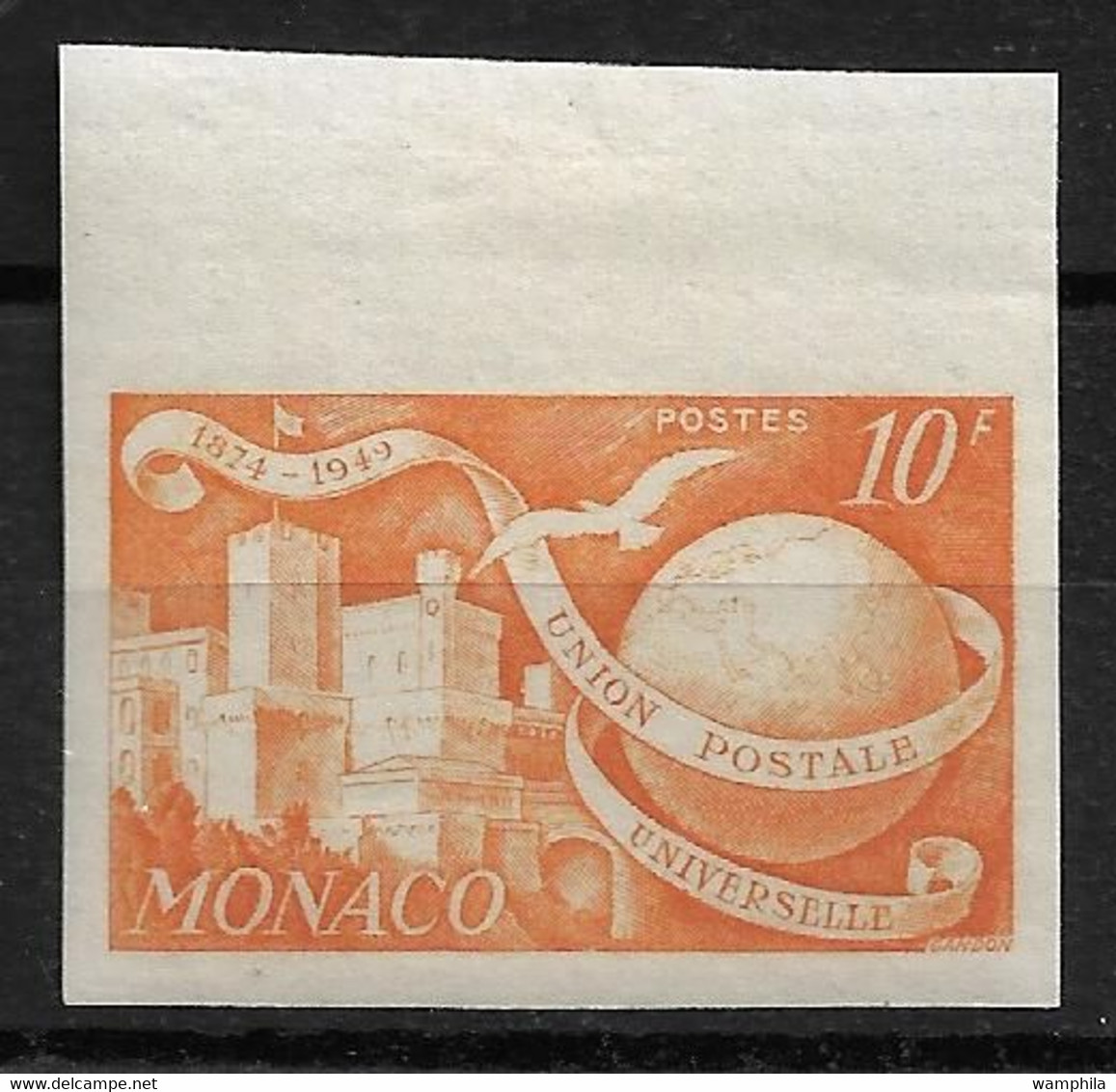 Monaco N°332A** Non Dentelé. - Variétés