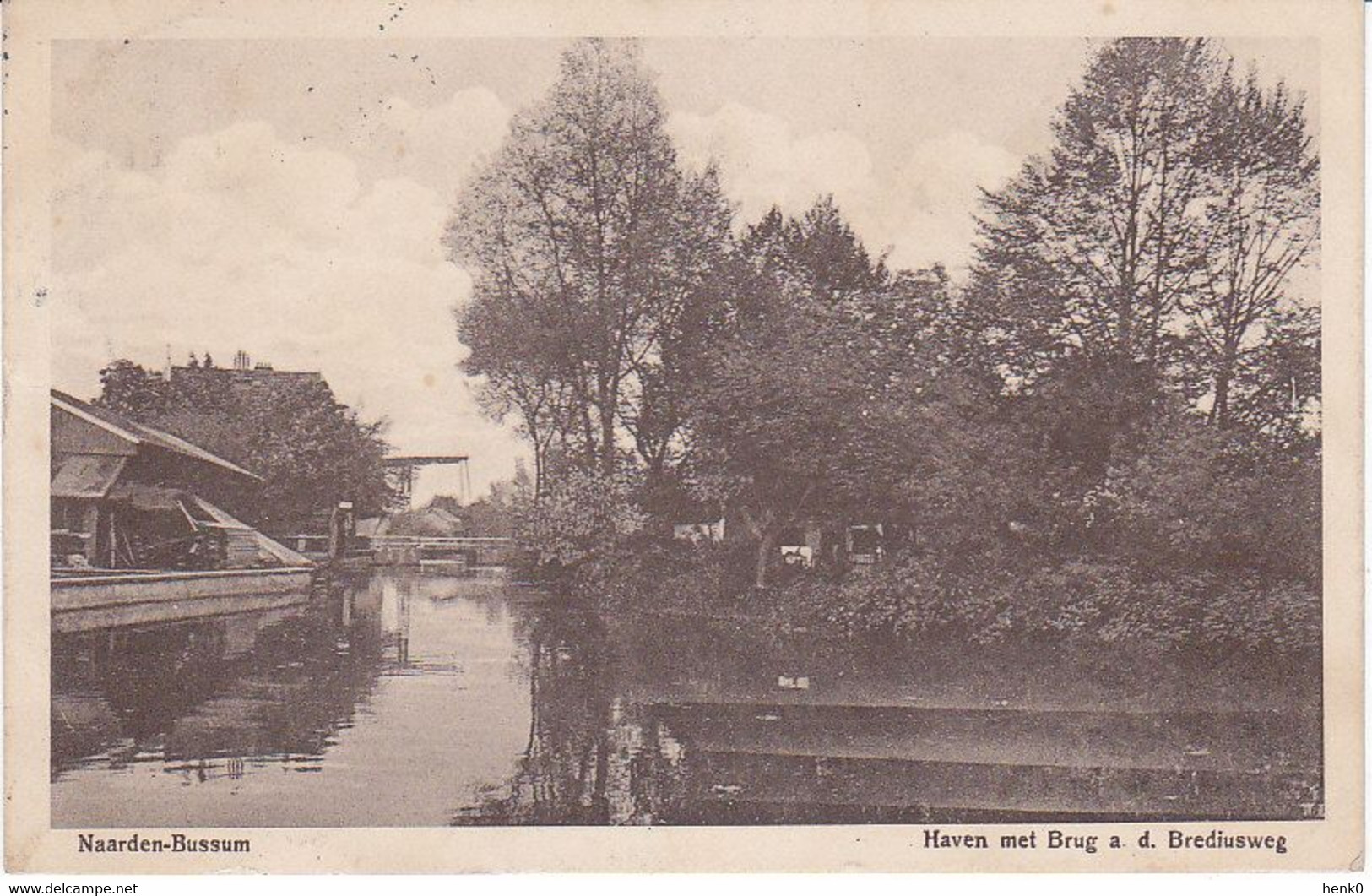 Naarden Bussum Brediusweg Haven Met Brug OB84 - Naarden