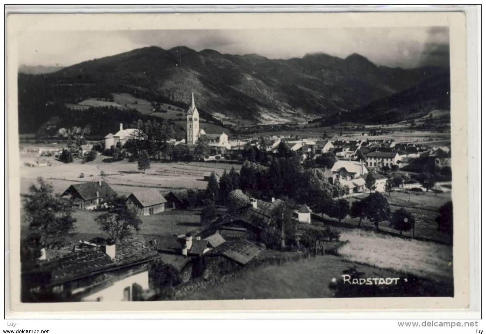 RADSTADT -  Panorama - 1944 - Bahnpost - Radstadt