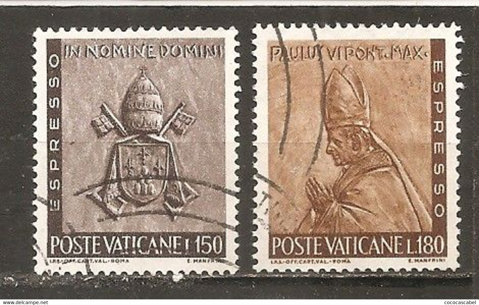 Vaticano Yvert Nº Urgente 17-18 (usado) (o) - Priority Mail