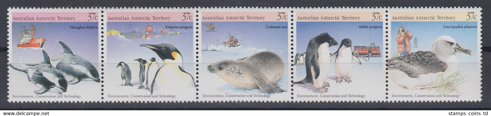 Australische Antarktis 1988 Mi.-Nr. 79-83 Satz Postfrisch**/ MNH Tiere Antarktis - Otros & Sin Clasificación