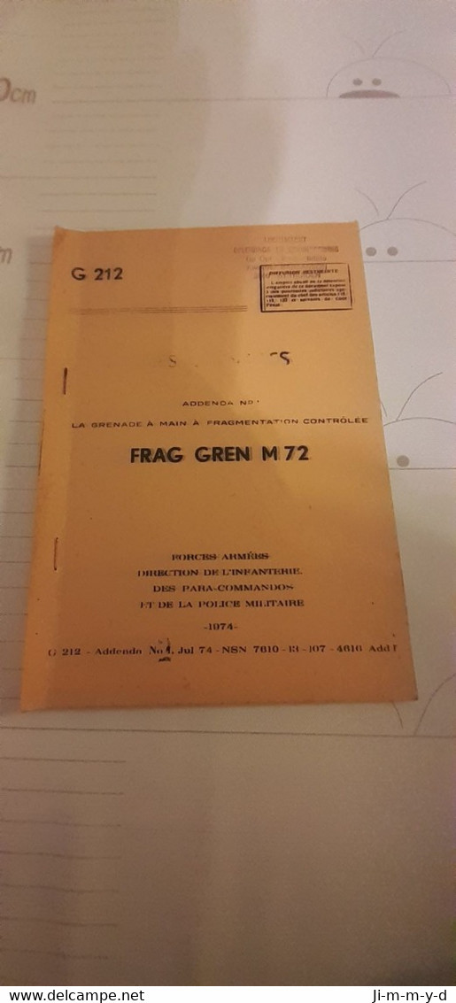 Manuel d'instruction de l armée belges pour: arme de 1956 à 1979