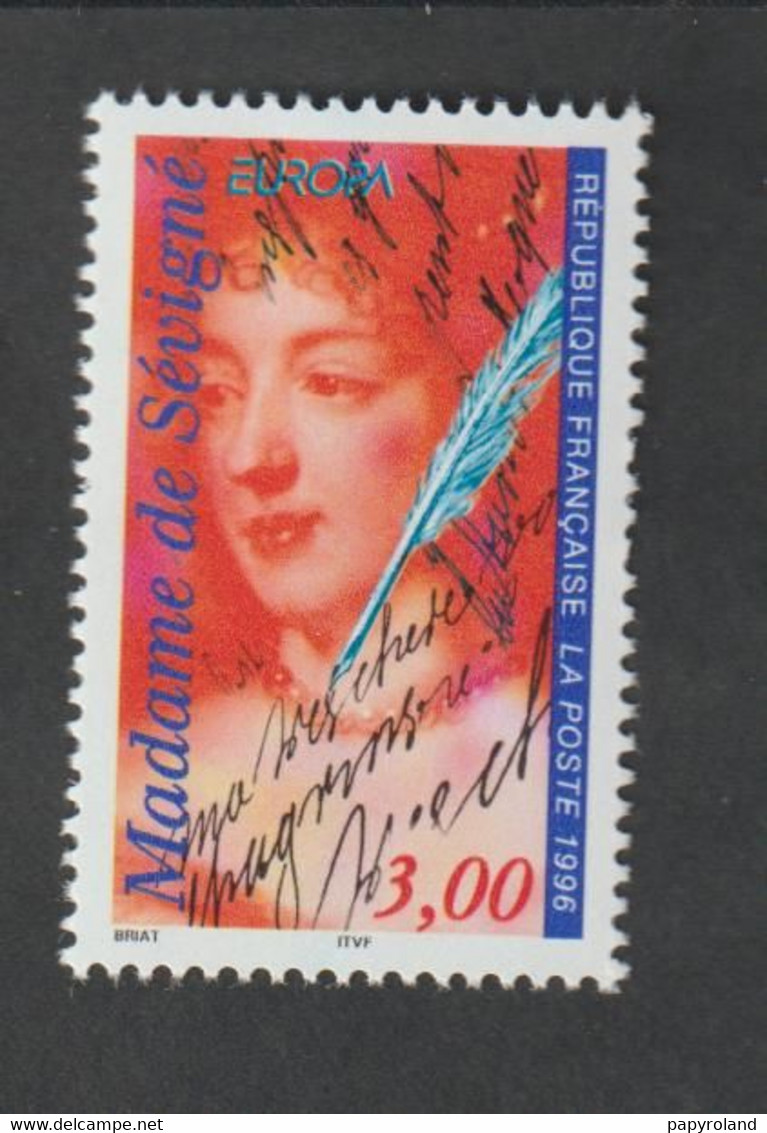 TIMBRE - 1996  -   N° 3000A -   Europa ,les Femmes Célèbres , Madame De Sévigné  -   Neuf Sans Charnière - Unused Stamps