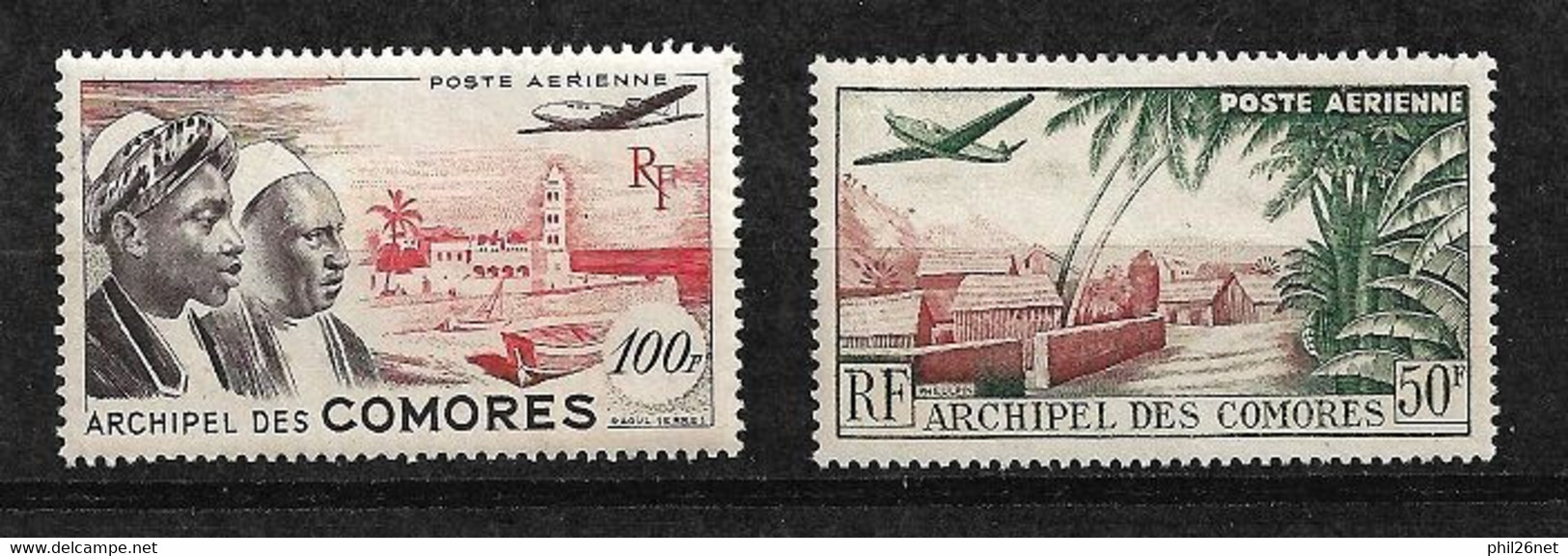 Comores  Poste Aérienne N° 1 Et 2  Neufs  * *      B/TB = MNH F/VF          - Airmail