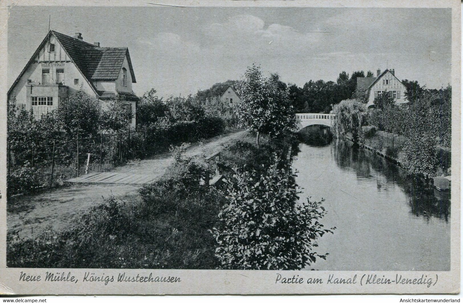 010105  Königs Wusterhausen - Neue Mühle. Partie Am Kanal - Königs-Wusterhausen