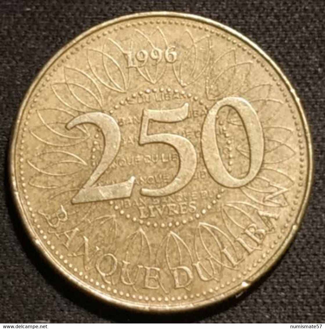 LIBAN - LEBANON - 250 LIVRES 1996 - KM 36 - ( Līrah ) - Liban