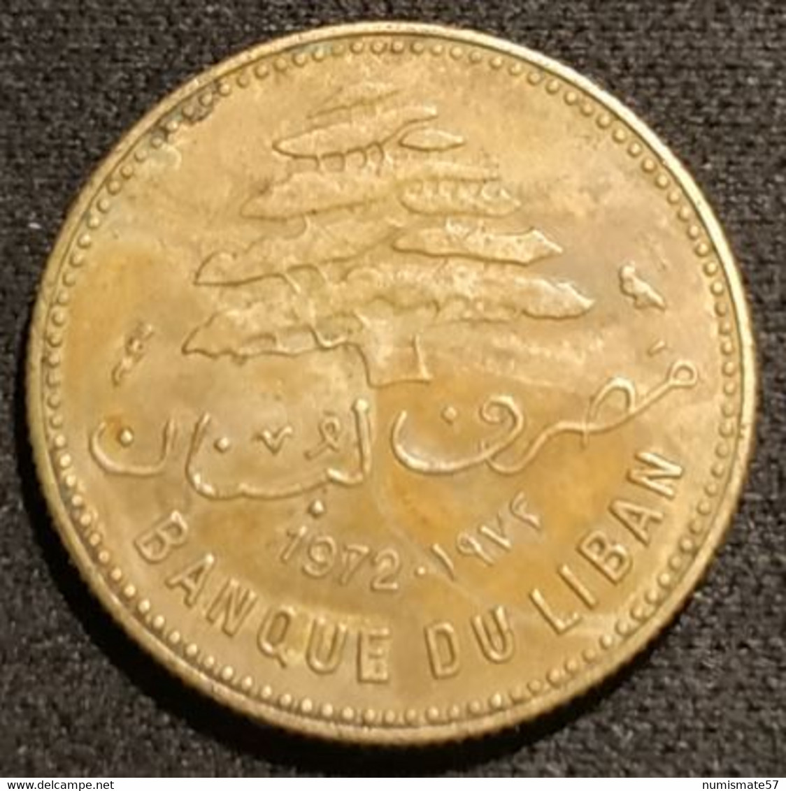 LIBAN - LEBANON - 5 PIASTRES 1972 Chouette - KM 25.2 - Líbano