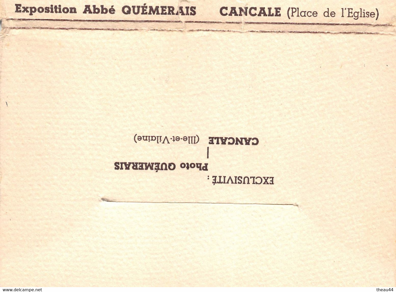 CANCALE - Lot de 10 Cartes et sa Pochette - Mr L'Abbé "QUEMERAIS" de ROTHENEUF ,auteur des "BOIS SCULPTES"