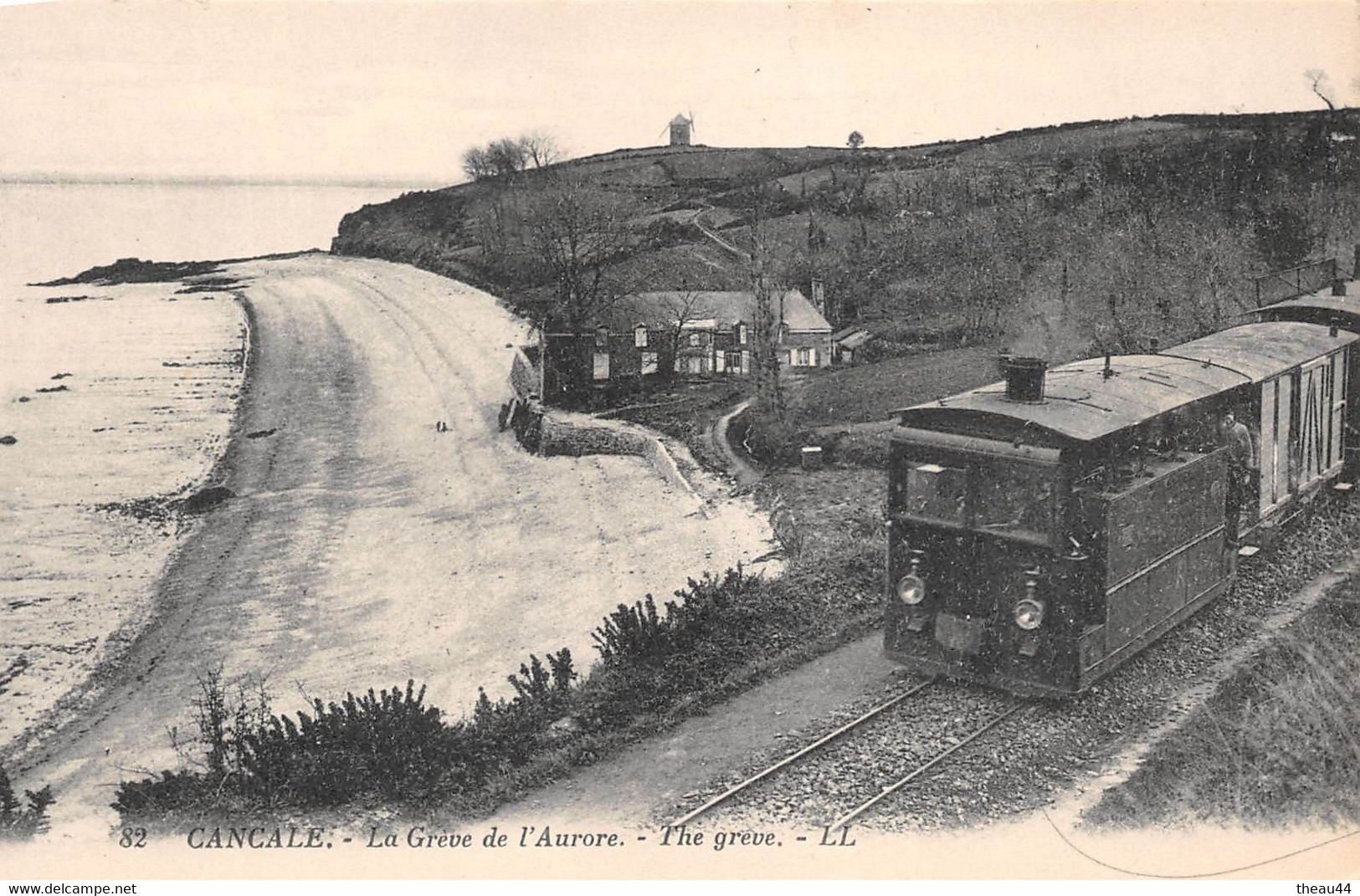 ¤¤   -   CANCALE   -   La Grève De L'Aurore  -   Train , Chemin De Fer   -   ¤¤ - Cancale