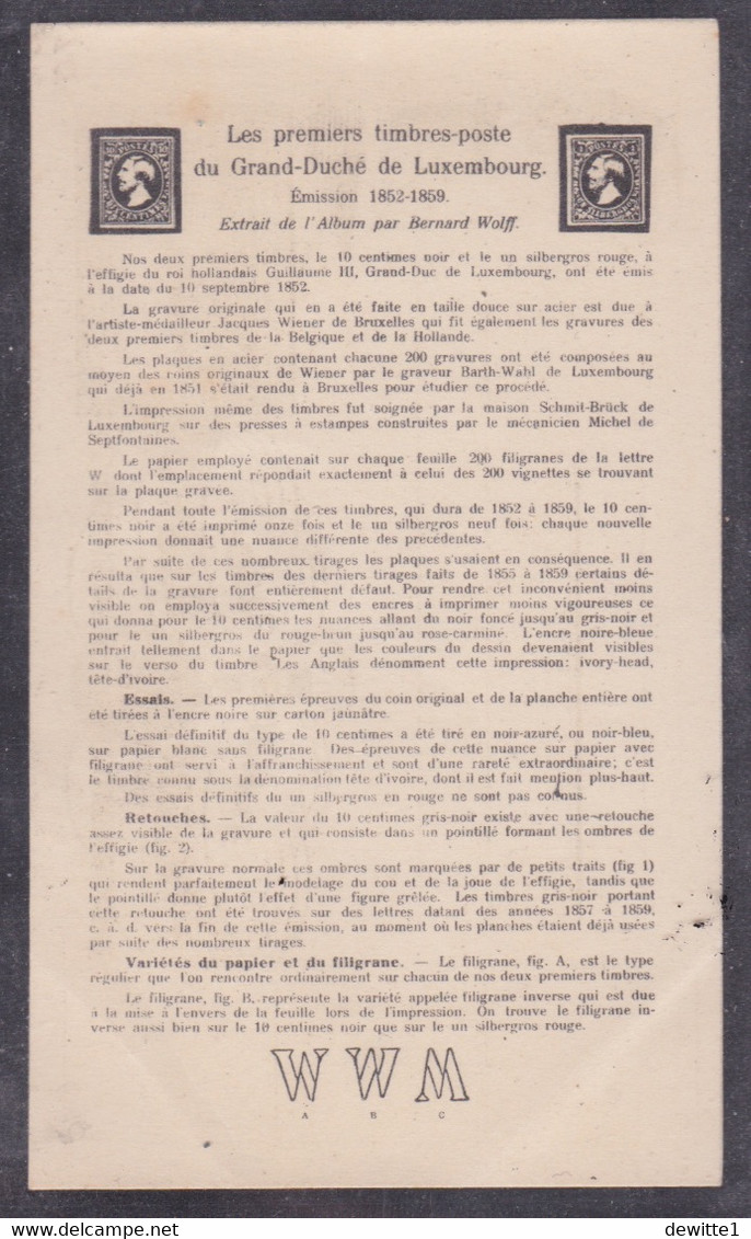 .  LUXEMBOURG.  CARTE POSTALE POSTE AERIENNE   1927   VOIR SCAN - Oblitérés