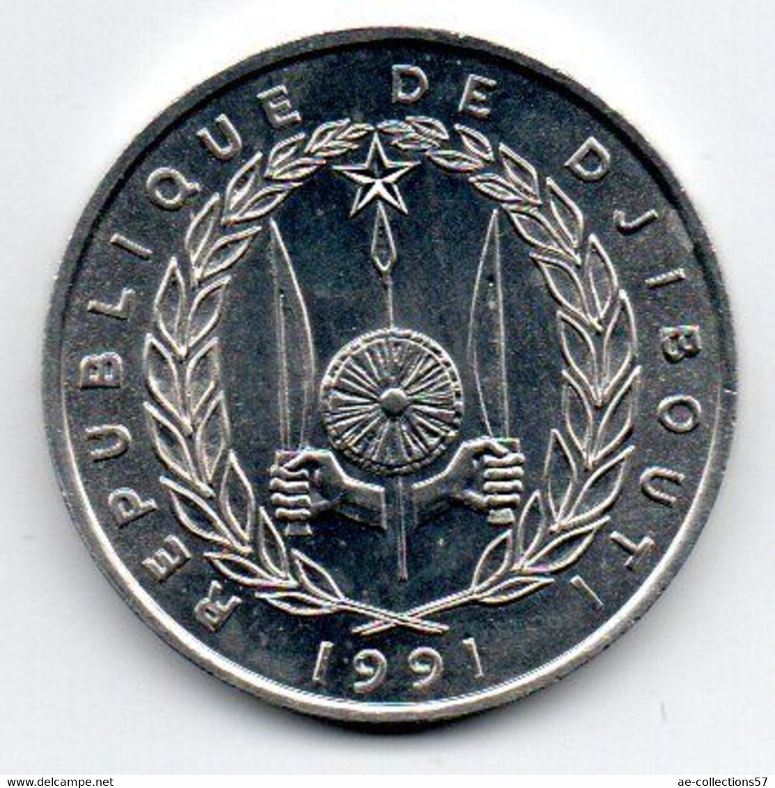 Djibouti - 5 Francs  1991 - SPL - Dschibuti