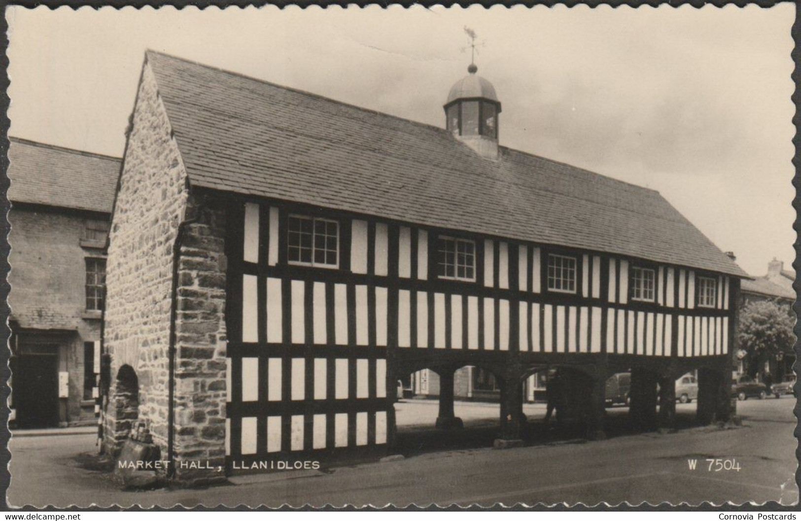 Market Hall, Llanidloes, Montgomeryshire, C.1960 - Valentine's RP Postcard - Montgomeryshire