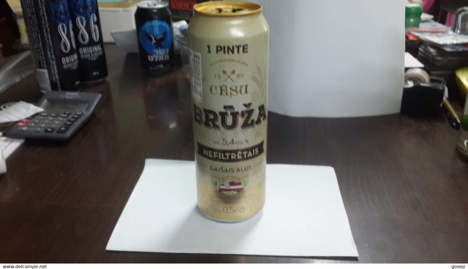 Israel-cans Beer-bruza-(275ml)-(5.4%)Manufacturer - "Cheso Allos" Latvia Cassis)-- - Andere & Zonder Classificatie