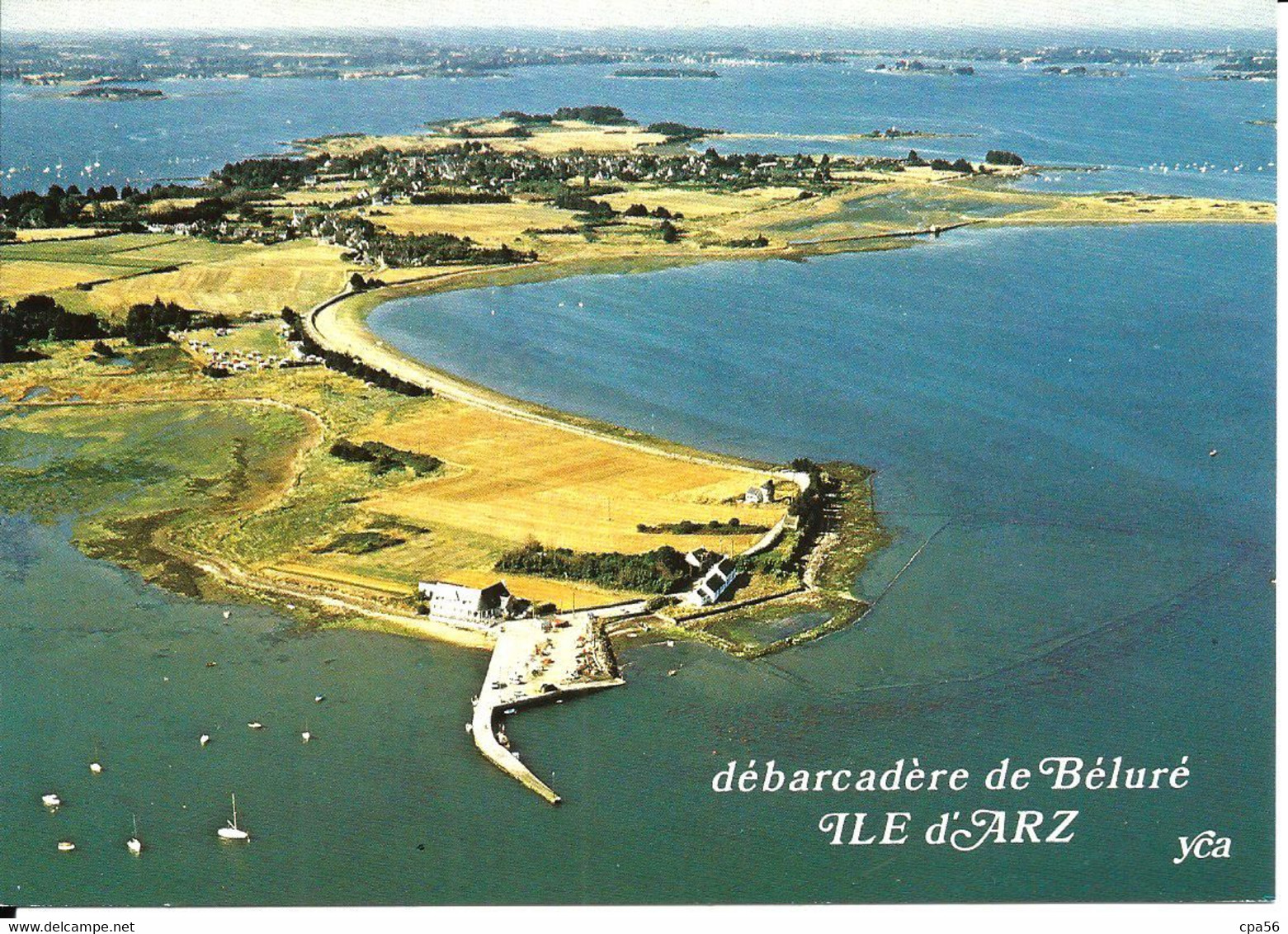 île D'ARZ - Vue Aérienne - Débarcadère De Béluré > N°35 B.E.B. Caoudal éditeur - Ile D'Arz