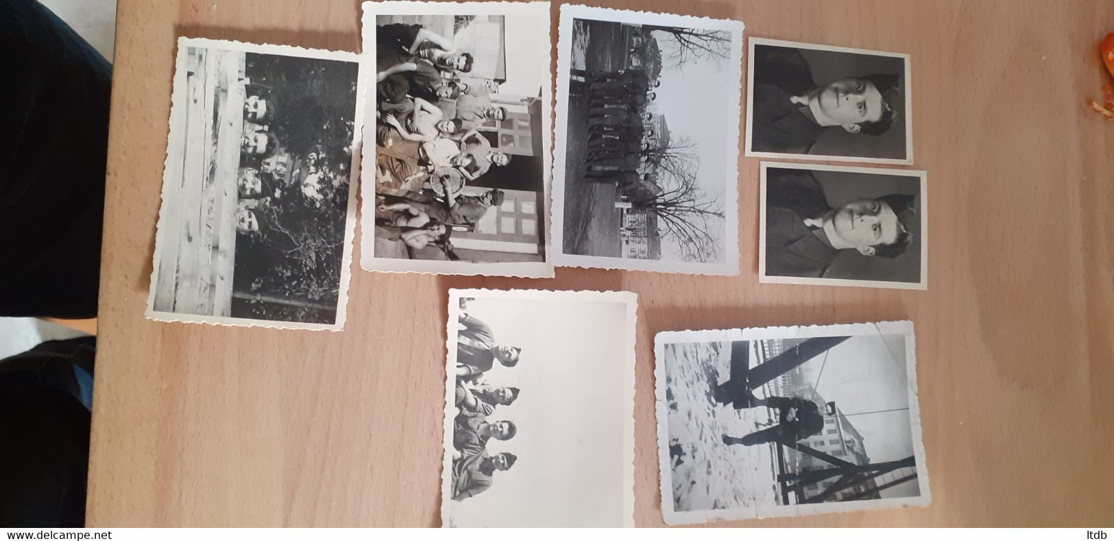 Lot 11 Photos Militaires Forces Francaises En Allemagne FFA Vers 1947 Dont Un Soldat Avec Fusil Mas 36 Et Baïonnette - Guerra, Militares