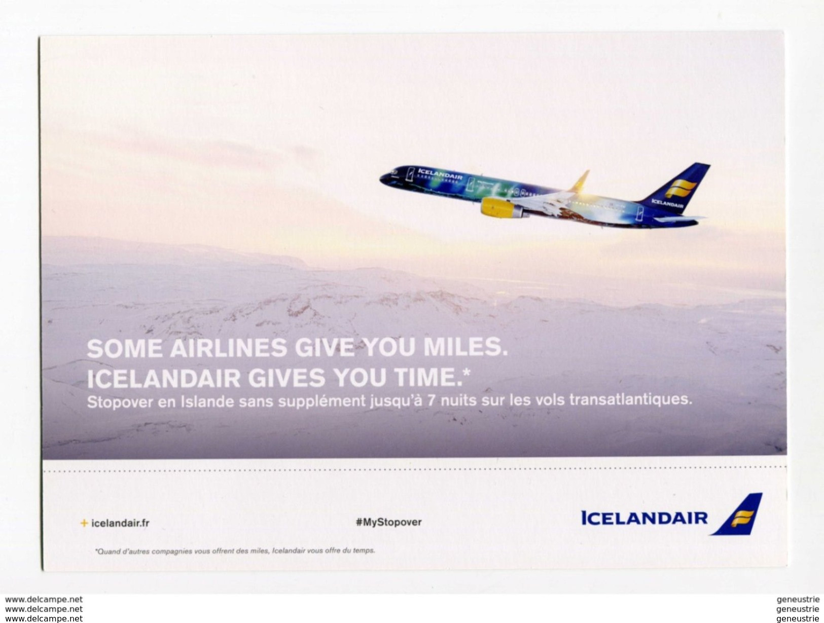 CPM Maximum (non Postable) "Icelandair" Islande - Iceland - Compagnie Aérienne - Avion - Aviation - Advertisements