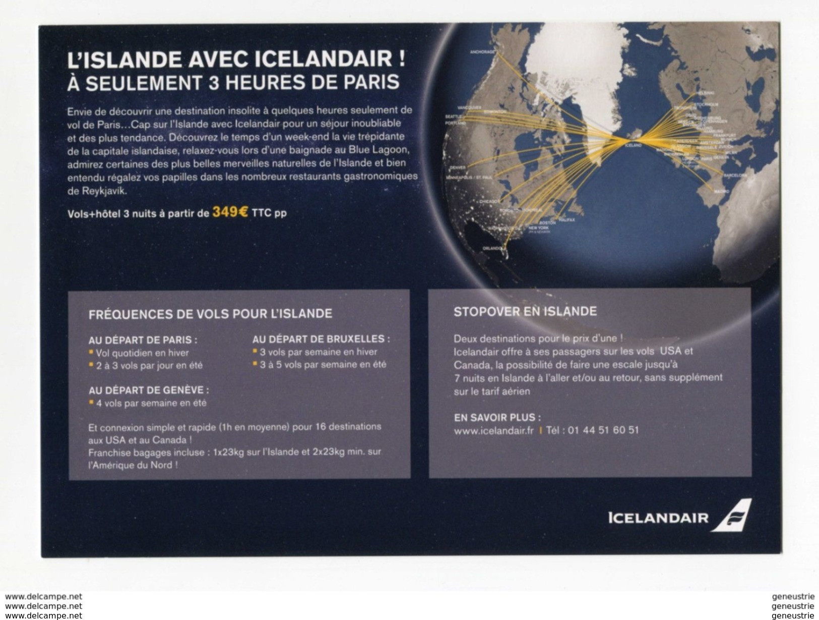 CPM Maximum (non Postable) "Icelandair" Islande - Iceland - Compagnie Aérienne - Avion - Aviation - Advertisements